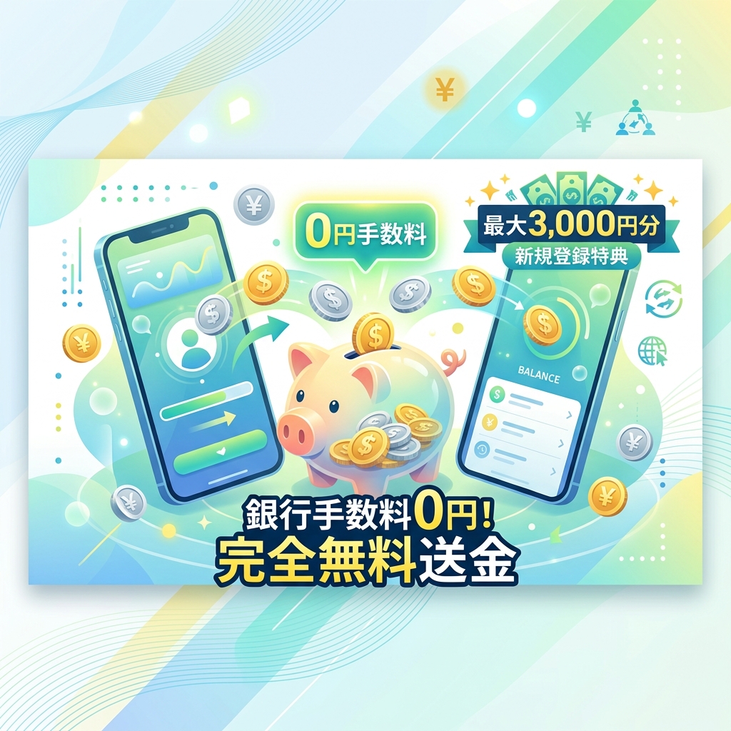 【最大3,000円分】銀行手数料を0円にする神アプリ『エアウォレット』の始め方。50%還元＆現金プレゼント中！
