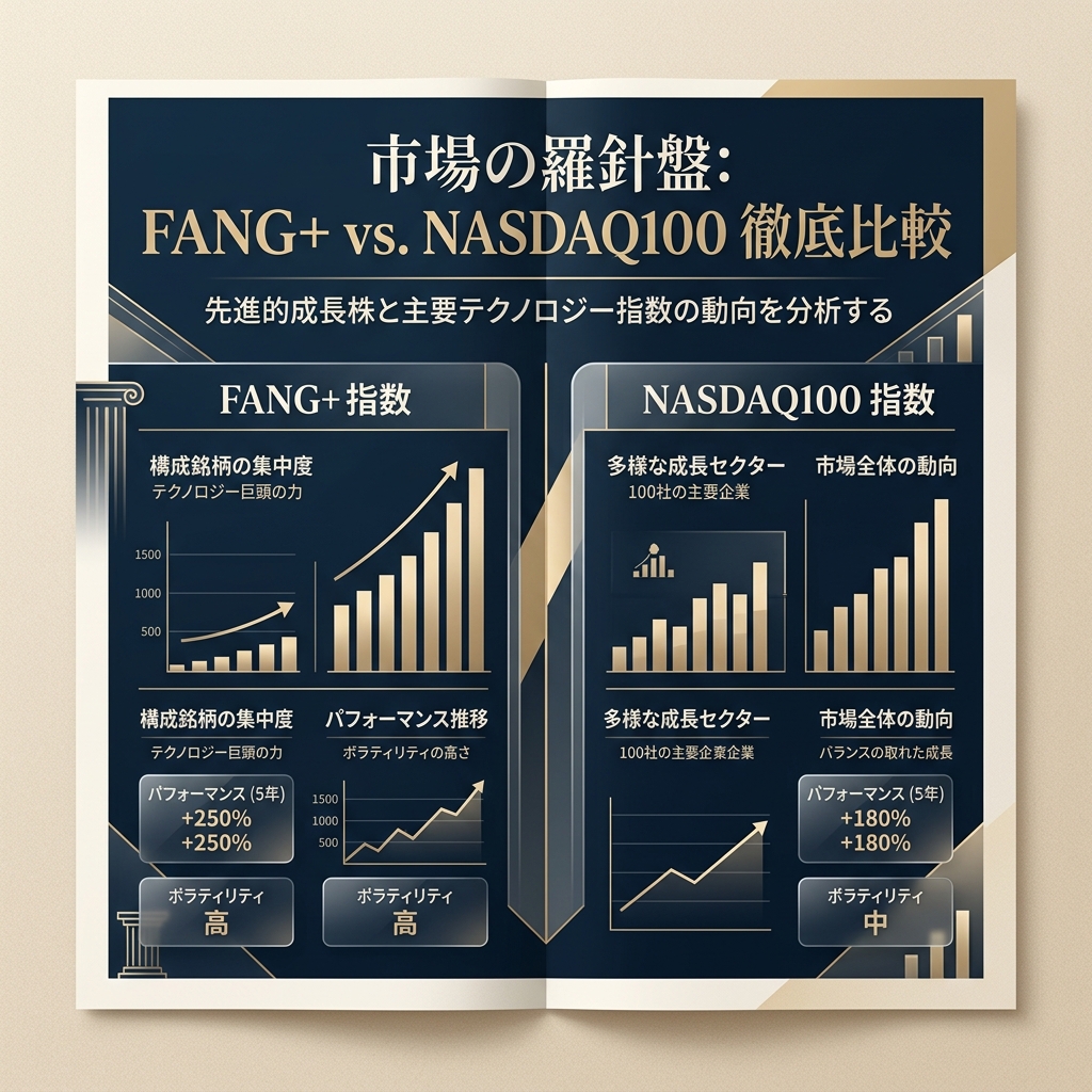 【究極の攻め】FANG+ vs NASDAQ100！ハイリスク・ハイリターンなのはどっち？徹底比較解説