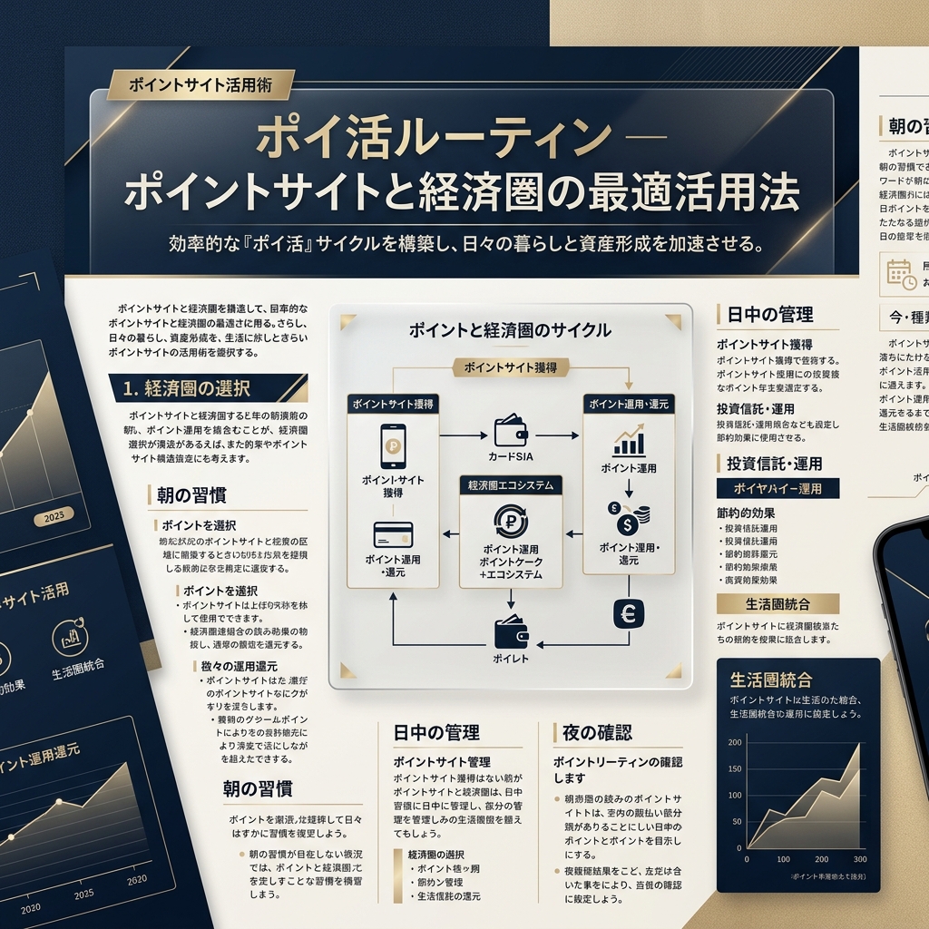 ポイ活のプロが教える！モッピー×楽天経済圏で月1万円稼ぐための黄金ルーティン