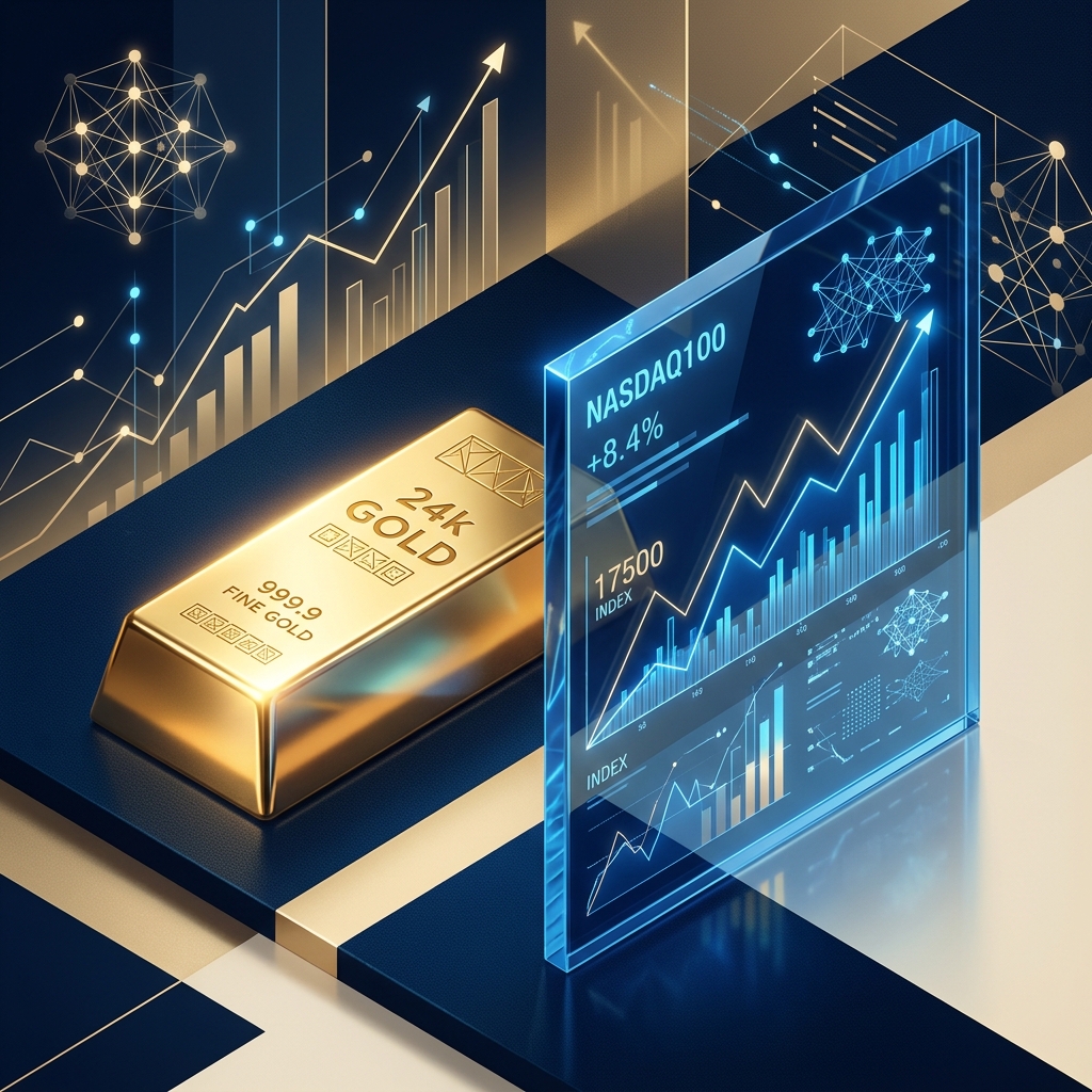 【攻めと守り】NASDAQ100×金（ゴールド）で暴落に負けない賢いポートフォリオの作り方